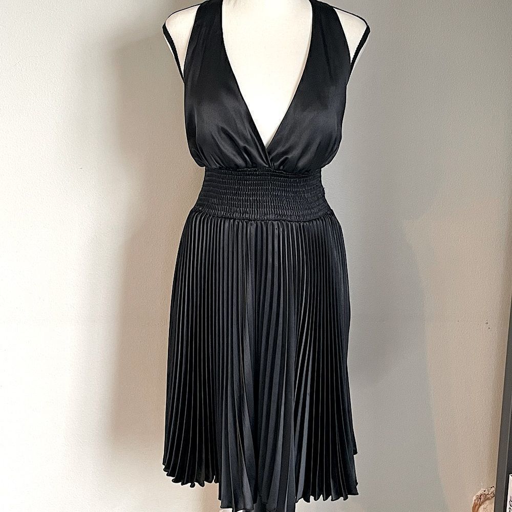 Club Couture Black “Marilyn Monroe” Style Halter Dress. Size Large.